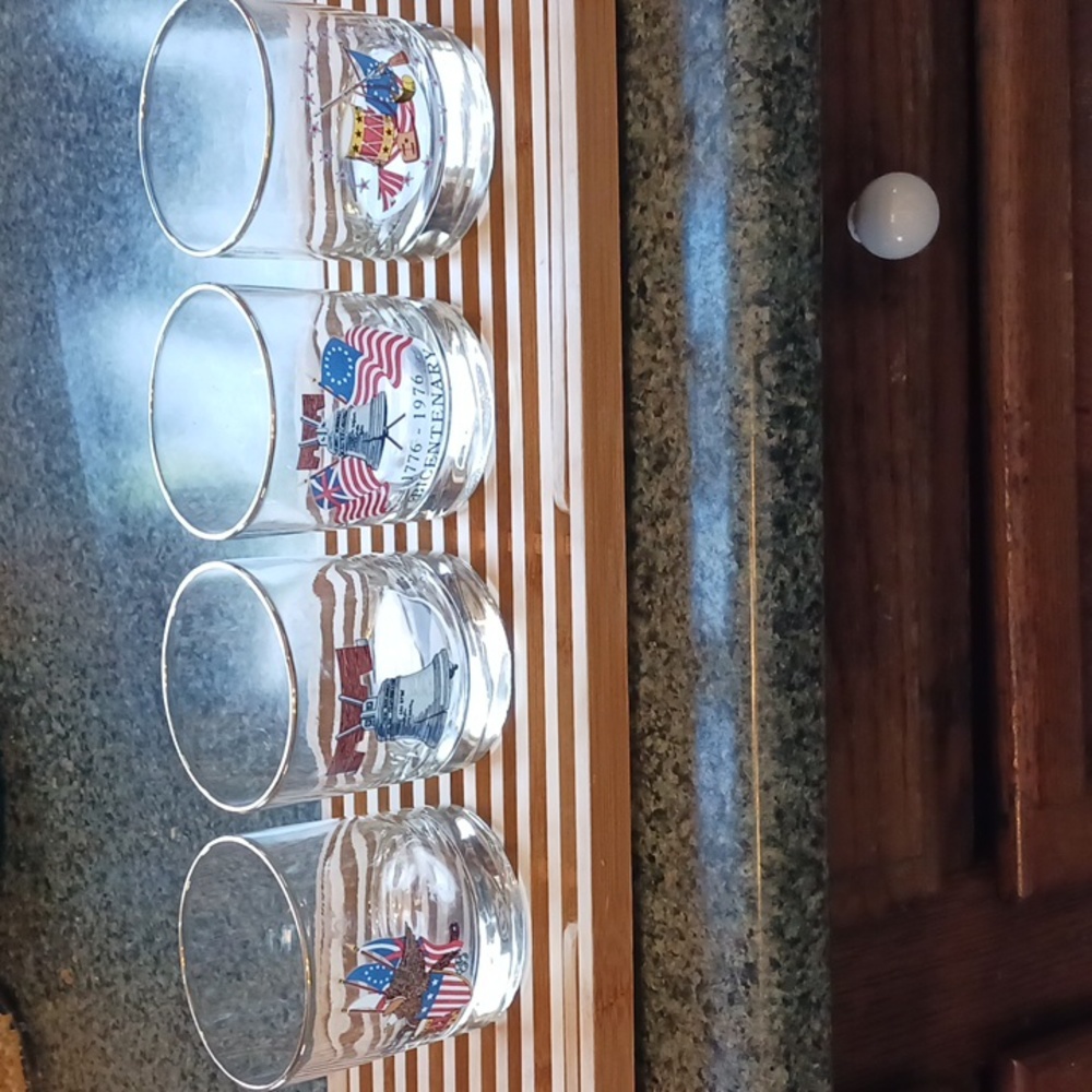 Bar Whisky Glasses Set 4 Bicentennial